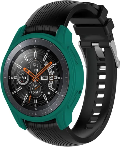 Miniatura 2 de Funda protectora de silicona suave para Samsung Galaxy Gear S3 Frontier y SM-R800 1.811 in Smart Watch Verde azulado