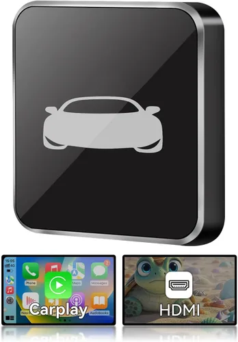 Adaptador de TV para automóvil con CarPlay inalámbrico, convertidor HDMI a USB, compatible con Fire TV Stick, consolas de juegos, adaptador HDMI