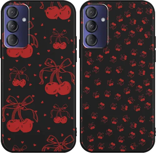 Miniatura 11 de Paquete de 2 Fundas de Teléfono con Lazo Rosa para Gabb Phone 4 6.1", Fundas con Patrón de Flores Florales con Lazo de Cinta Kawaii Lindo de Dibujos