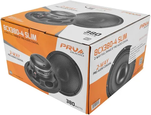 Miniatura 9 de PRV AUDIO Altavoz de audio coaxial para automóvil de 8 pulgadas poco profundo 8CX380-4 Altavoz delgado con controlador de tweeter incorporado
