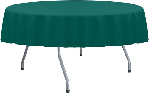 Miniatura 33 de Ultimate Textile Cotton-Feel - Mantel redondo de comedor fino de 72 pulgadas, color verde militar