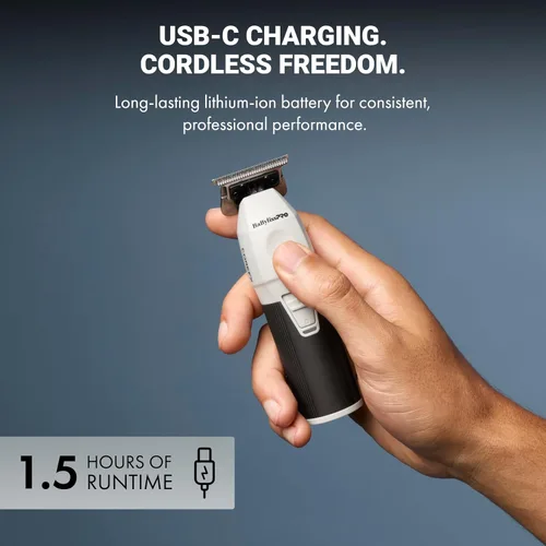 Miniatura 4 de BaBylissPRO COREFX - Recortadora de barba inalámbrica profesional para hombres con motor de alta velocidad de 6,800 RPM y hoja en T de acero