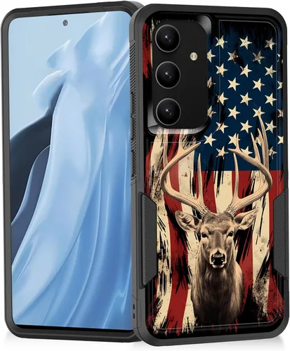 Miniatura 49 de Funda para Galaxy A14 5G, resistente de doble capa híbrida de policarbonato duro, goma suave, a prueba de golpes, funda protectora resistente
