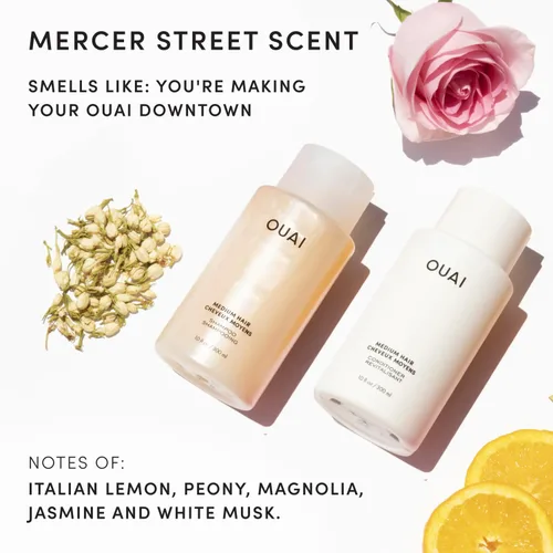 Miniatura 6 de OUAI Juego de champú y acondicionador para cabello normal - Champú y acondicionador sin sulfatos para mujeres y hombres - Elaborado con queratina