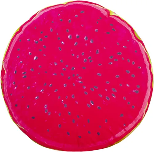 Miniatura 10 de Fruit Pillow Home - Cojín redondo con forma de cojín de felpa (13 pulgadas, marrón, estaca)