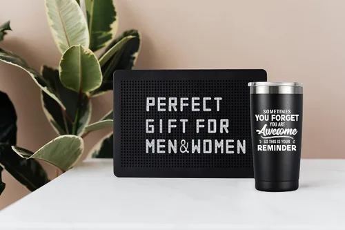 Miniatura 4 de Regalos del día de San Valentín para él, hombres y esposos, impresionante taza de café, regalos inspiradores de cumpleaños y vacaciones para 9. Negro