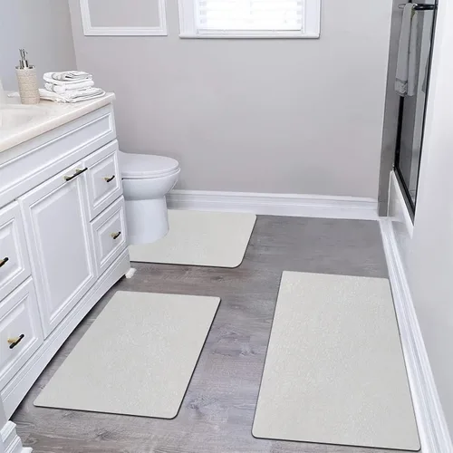 Miniatura 24 de Tierra de Diatomeas Tapete de Baño Alfombras de Baño Súper Absorbente Secado Rápido Antideslizante Tapete de Baño Delgado Tapetes de Piso de Baño