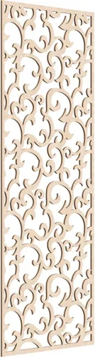 Miniatura 134 de Wheatland Paneles de pared decorativos de madera con calado, 9 3/8 pulgadas de ancho x 24 3/8 pulgadas de alto x 1/4 de alto, nogal