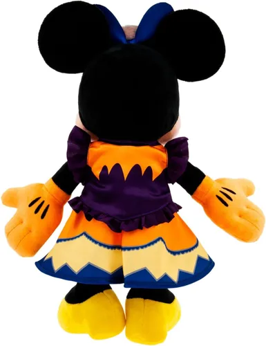 Miniatura 6 de Disney Store Peluche oficial de Minnie Mouse que brilla en la oscuridad para Halloween 2023, tamaño mediano de 15 pulgadas, edición festiva