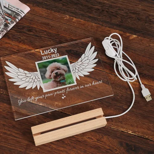 Miniatura 6 de Placa conmemorativa personalizada para fotos para mascotas, placa conmemorativa personalizada para mascotas, regalo de duelo de mascotas, regalo