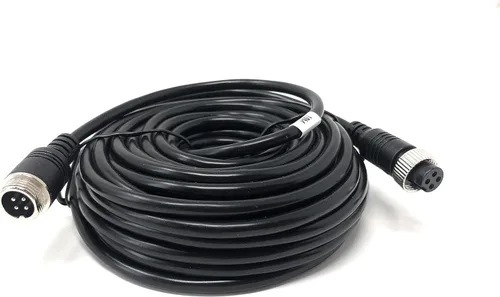 Miniatura 10 de Cable de extensión de video de aviación de 4 pines de 10 pies/3M para cámaras de visión trasera CCTV y monitores de respaldo de vehículos
