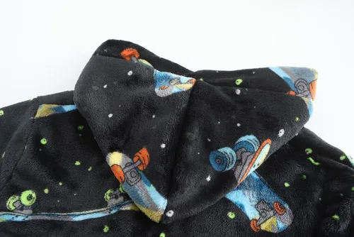 Miniatura 6 de Bata de baño de forro polar suave para niños y niñas