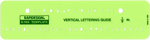 Miniatura 7 de Plantilla de letras y números verticales góticos, tamaño de 1 pulgada, 1 cada uno (R918)