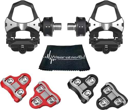 Favero Assioma Duo - Medidor de potencia para ciclismo con tacos adicionales y paño de limpieza