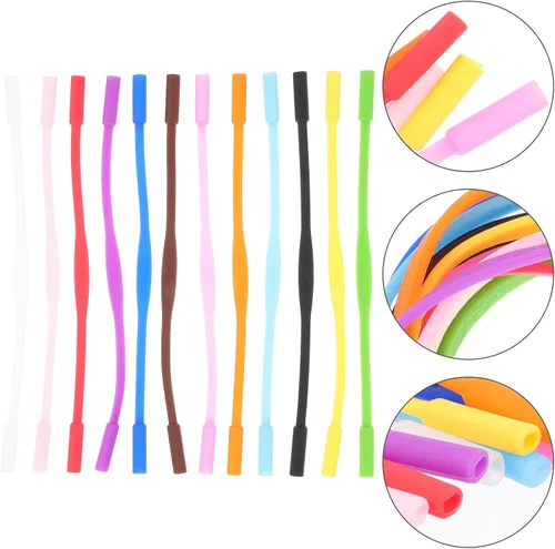 Miniatura 2 de Toddmomy 12pcs Silicone Glasses Straps Anti-skid Eyeglass Retainers for Sports Outdoor Activities Running Swimming Gymnastics Eyewear Holders for