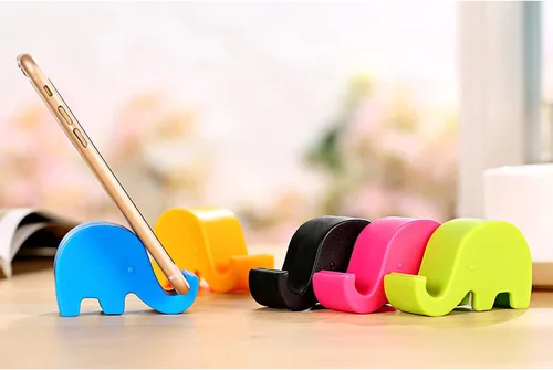 Miniatura 5 de Soporte de teléfono celular de elefante para teléfono celular, diseño de elefante, lindo elefante para teléfono celular, soporte de plástico