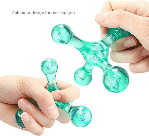Miniatura 5 de Herramientas de masaje de punto gatillo – 2 bolas de masaje automático de 4 puntos de presión, masajeador manual para aliviar el dolor de tejido