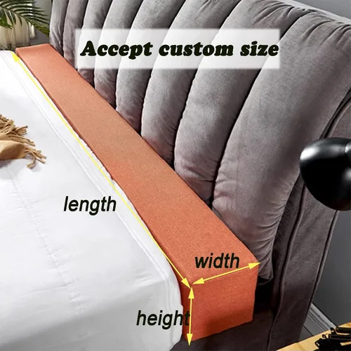Miniatura 2 de Cojín de relleno de huecos para sofá cama, extensor de colchón, conector de cama individual, cojín de almohada con funda desmontable para cama
