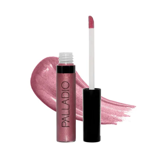 Miniatura 13 de Palladio Brillo de labios, brillo de labios no pegajoso, contiene vitamina E y aloe, ofrece un color intenso e hidratación, minimiza las arrugas