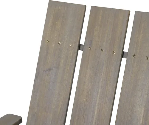 Miniatura 4 de Christopher Knight Home Zuma Silla Adirondack plegable para exteriores, madera de acacia, color gris