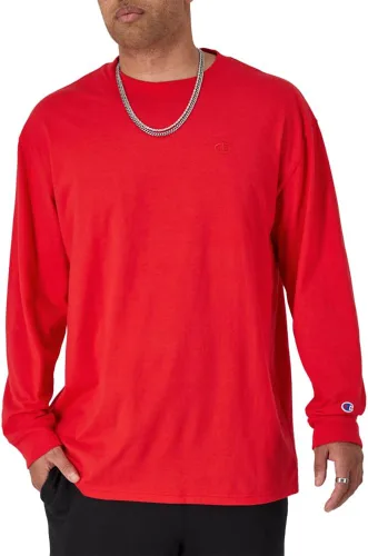 Miniatura 16 de Champion Camiseta de manga larga para hombre, camiseta clásica para hombre (regular o grande y alto)