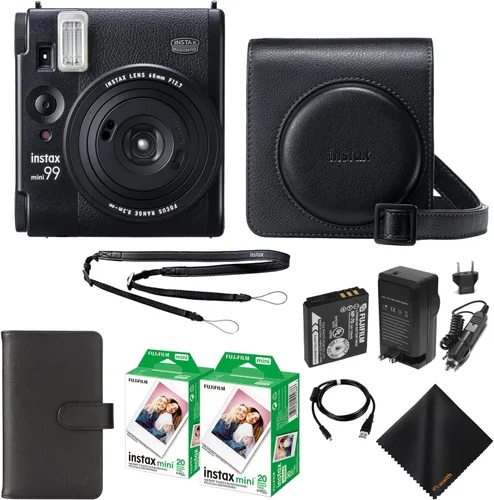 Fujifilm Instax Mini 99 - Cámara de película instantánea con estuche para cámara Instax Mini 99, álbum de fotos (108 unidades) Paquete de 2
