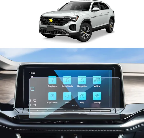 Miniatura 9 de SKTU Protector de pantalla para Taos 2022-2025, Tiguan 2018-2024, Atlas 2018-2023, Arteon 2019-2024, Altas Cross 2020-2023, antiarañazos