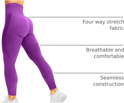 Miniatura 80 de HIGORUN - Leggings sin costuras para mujer, moldeadores, con diseño gráfico de sonrisas, de cintura alta, para el gimnasio, yoga o hacer ejercicio