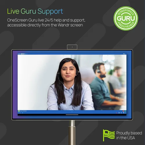 Miniatura 5 de OneScreen Wandr - Monitor de TV inteligente portátil de 32 pulgadas con pantalla táctil LED 4K, sistema operativo Android 13, batería incorporada