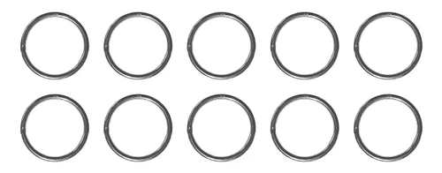 US STAINLESS 10 piezas de acero inoxidable 316 anillo redondo soldado 3/16" x 2" (0.197 in x 1.969 in ID) grado marino