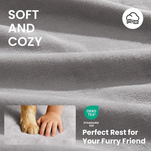 Miniatura 6 de OhGeni Cama ortopédica impermeable para perros pequeños, funda extraíble lavable a máquina en tela fácil de limpiar, espuma de alta densidad y asa
