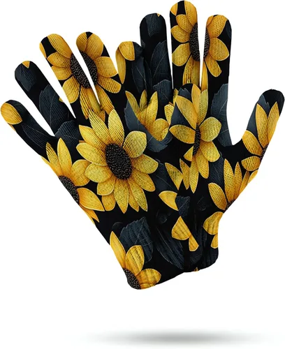 Miniatura 2 de Pétalos Amarillos - Guantes de invierno para correr para hombres y mujeres, compatibles con pantalla táctil para ciclismo, ciclismo, deportes