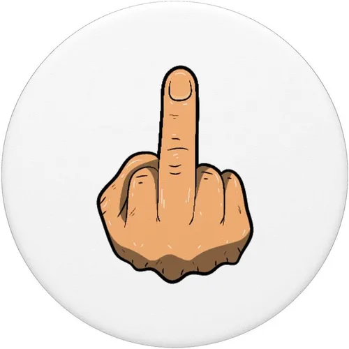 Miniatura 3 de Stick The Middle Finger Flipping The Bird RMMF PopSockets Grip and Stand for Phones and Tablets, Negro