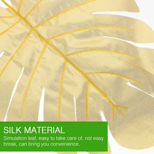 Miniatura 4 de GANAZONO 12 piezas de hojas de Monstera artificiales de simulación de hojas de tortuga para decoración del hogar, suministros para colgar