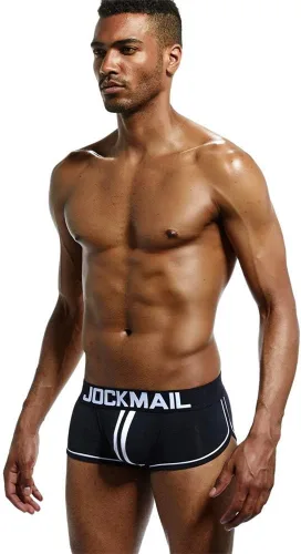 Miniatura 3 de JOCKMAIL Hombres Open Back Ropa interior Hombres Boxer Shorts Algodón Backless Boxer