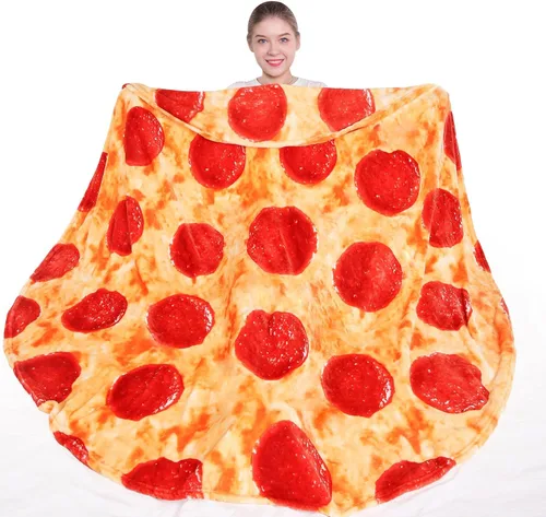 Miniatura 7 de mermaker Cobija de doble cara con estampado de tortilla para burritos Beige