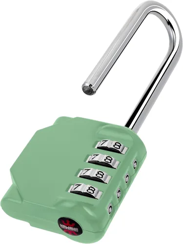 CL21KG - Candado de combinación de 2.6 pulgadas de largo con grillete, candado de combinación de 4 dígitos, establece tu propia combinación para 1 x