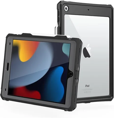 Miniatura 10 de Funda impermeable compatible con iPad Air de 11 pulgadas (M2)/5ª/4ª generación de 10.9 pulgadas, funda protectora de cuerpo completo con protector