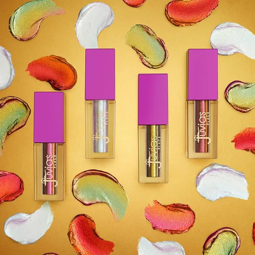 Miniatura 4 de Juvia's Place Culture Duochrome - Sombra de ojos líquida multicolor con purpurina para brillo, maquillaje brillante para ojos, kit de maquillaje