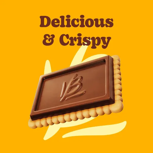 Bauducco Galletas Choco Biscuit – Galletas crujientes cubiertas de chocolate, envueltas individualmente para aperitivos, postres y loncheras, 15.2