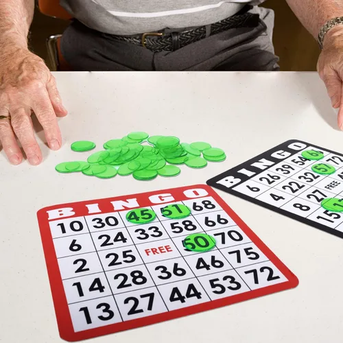Miniatura 4 de GSE Games & Sports Expert Chips de bingo verdes, 2,000 fichas de conteo transparentes de alto contraste de 3/4 pulgadas para juegos de bingo, fiestas