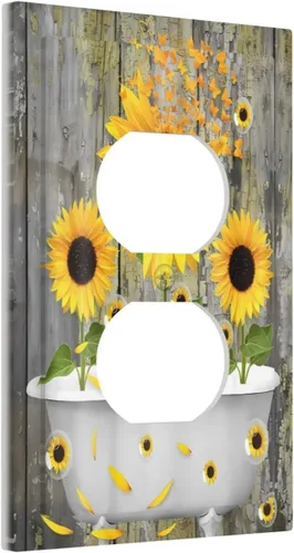 Miniatura 46 de Placa de pared de 1 cuadrilla, diseño de playa, océano, amanecer, mar, atardecer, cubierta de interruptor de luz en blanco, decorativo, sin