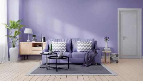 Miniatura 8 de Papel tapiz morado de despegar y pegar de 197" x 17.7" pulgadas, papel tapiz de color sólido, papel de contacto autoadhesivo removible para cubrir