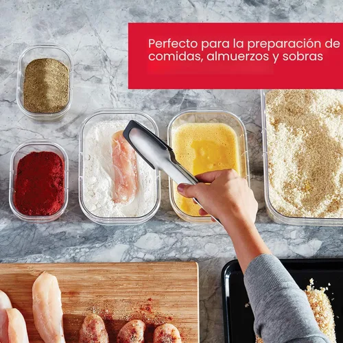 Miniatura 3 de Rubbermaid Brilliance - Juego de 44 unidades de recipientes para almacenar alimentos sin BPA, herméticos y a prueba de fugas, con tapas