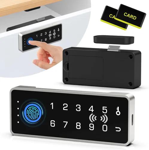Eseesmart Cerradura inteligente para gabinete, magnética digital electrónica RFID sin llave, Bluetooth, seguridad infantil, a prueba de bebés,