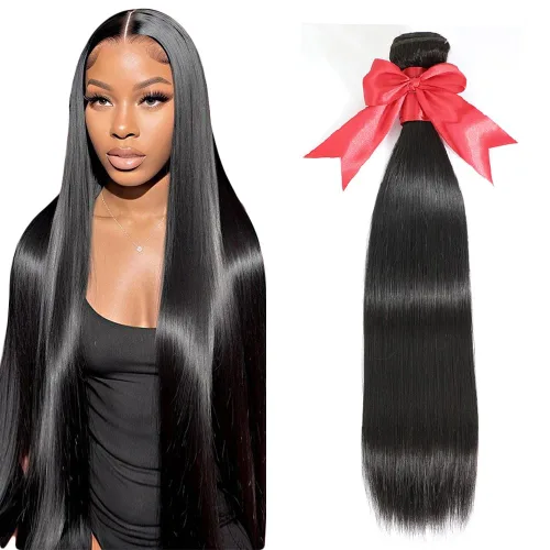 Miniatura 7 de Cierre frontal de encaje HD de 13x4, 10 pulgadas, cabello humano liso con encaje frontal, cabello virgen brasileño 100% sin procesar, de oreja a
