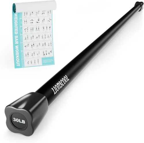 Miniatura 11 de LIONSCOOL Workout Weighted Bar,Padded Exercise Weight Bar, Solid Steel Stretching weighted bar set for Body Sculpting, Physical Therapy,Body Toning