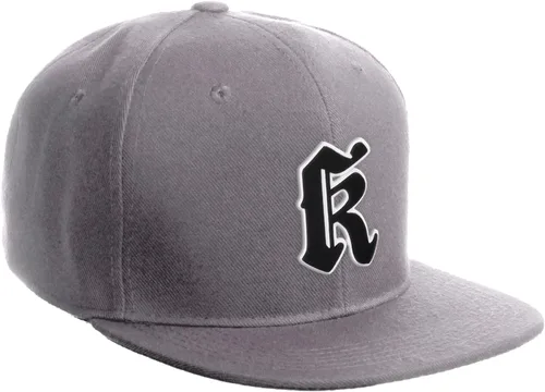 Miniatura 921 de Daxton Gorra clásica con visera de billete plano con letras del alfabeto inglés antiguo de la A a la Z