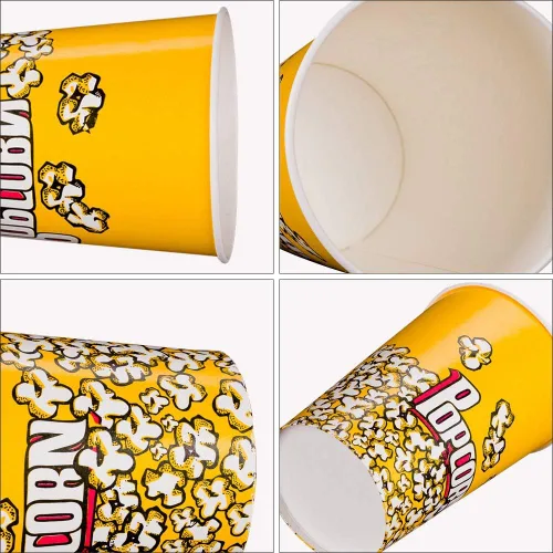 Miniatura 2 de MyLifeUNIT Cubetas de palomitas de maíz, caja de papel de 64 onzas para fiestas y noches de cine (paquete de 20)