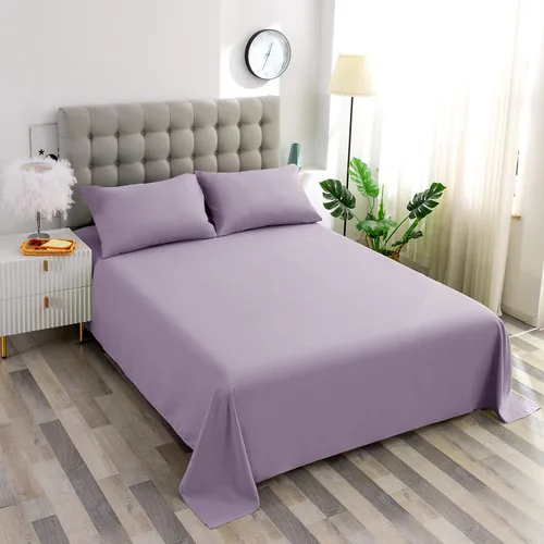 Miniatura 19 de Soft Aqua - Sábana encimera de tamaño individual 100% algodón satinado, 600 hilos, calidad de cama, sábana encimera, fresca y lisa, solo una sábana